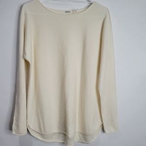 Elie Tahari Cream 100% Cashmere Oversized Sweater Size XS